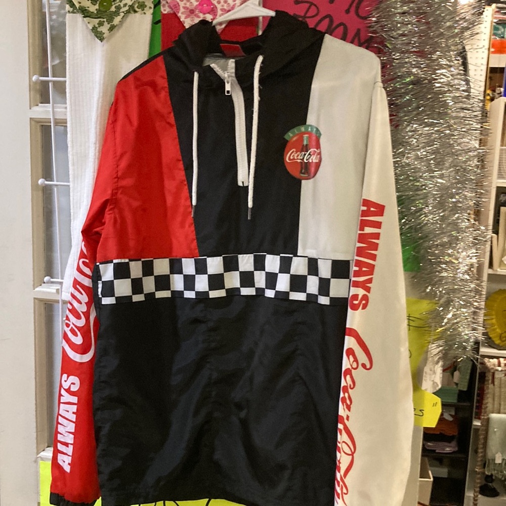 Coca Cola Windbreaker Size Sm In Euc - image 1